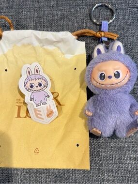 Labubu Pin for Love “ Question Mark” plush pendant